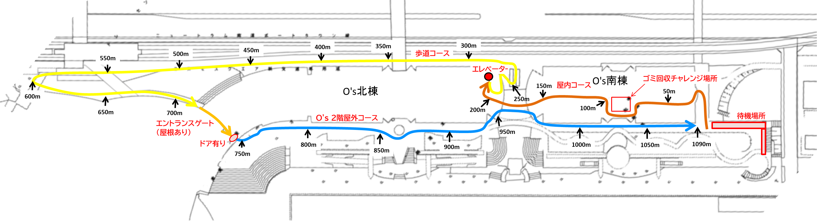 エクストラチャレンジの課題コース