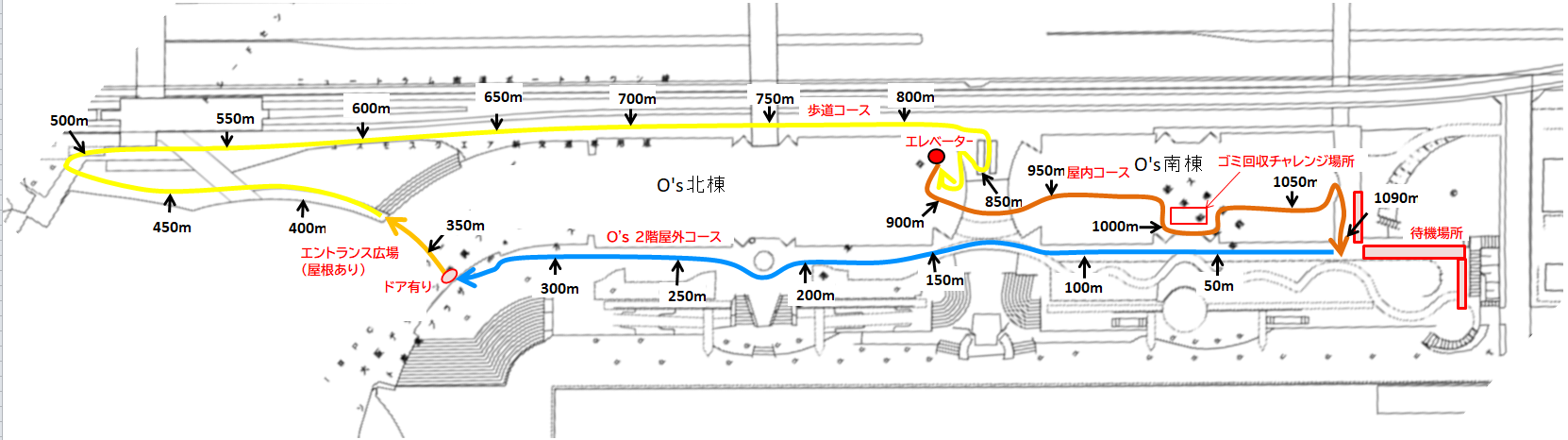 エクストラチャレンジの課題コース